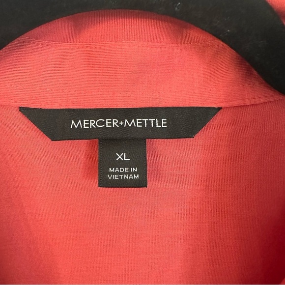 Mercer+Mettle Men’s Short Sleeve Stretch Red/Orange Jersey Polo Size XL GUC - Picture 3 of 7